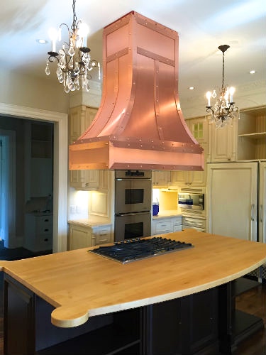 Copper Exhaust hood