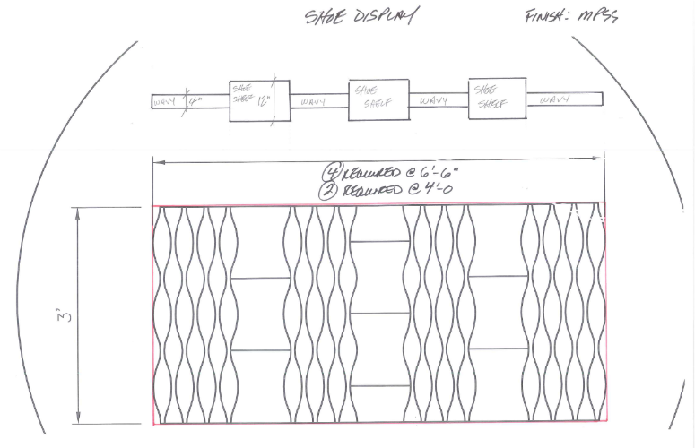 Customer provided drawing