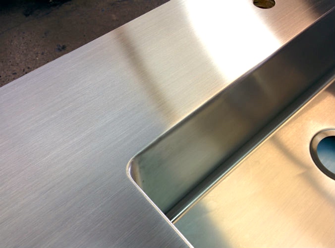 Brushed stainless steel