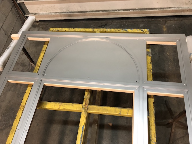 Sandblasted Window Frame