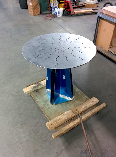 Stainless bistro table